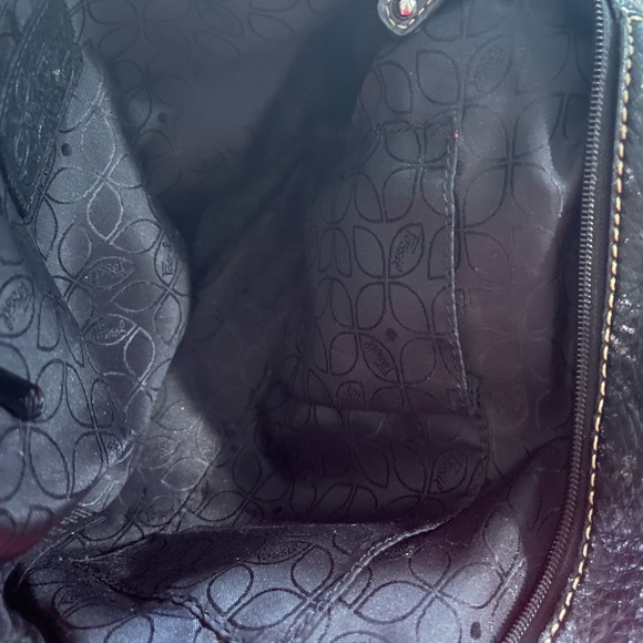 Fossil black pebbled leather purse - Picture 8 of 9